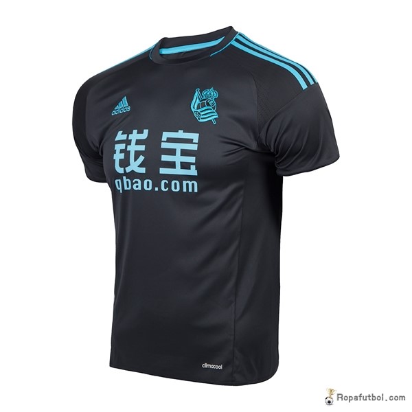 Camiseta Real Sociedad Replica Segunda Ropa Niños 2016/17 Negro